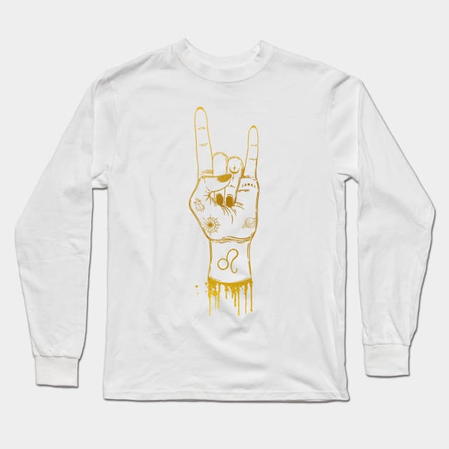 Leo Long Sleeve T-Shirt by erzebeth